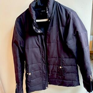 Jacket, Coat black size small, warm feathers, great used condition